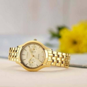 Citizen 西铁城 Chandler系列 FD4012-51P 女士金色光动能腕表