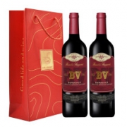 PLUS会员：璞立酒庄 BV波尔多混酿红葡萄酒 750ml*2支