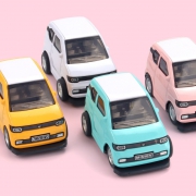 HUIQIBAO TOYS 汇奇宝 双向回力合金车 五菱宏光MINI 内含4款贴纸