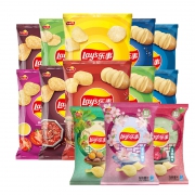 Lay's 乐事 原切薯片 混合口味 12g*8包*2件