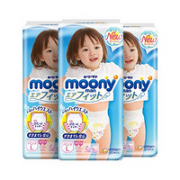 moony 婴儿拉拉裤 女L44片*3