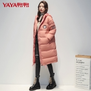 YAYA 鸭鸭 DRA06B1790 女士连帽中长款羽绒服