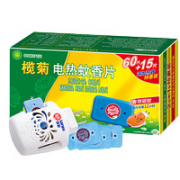 榄菊 无香型电热蚊香片 75片+1器