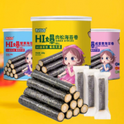 PLUS会员！布小奇 肉松海苔卷 100g*3罐 （肉松+蟹黄+咸蛋黄）