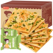 欧贝拉 香葱味苏打饼干 咸味无蔗糖 500g整箱