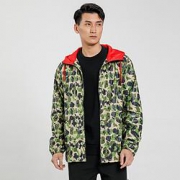 CONVERSE 匡威 轻盈防风 男款 迷彩印花 长袖连帽外套