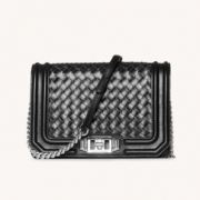 Rebecca minkoff Chevron Quilted Small Love 女士编织斜挎包