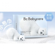 babycare 婴儿一次性绵柔巾 小熊巾  80抽*4包