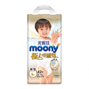 moony 极上通气系列 婴儿拉拉裤 L42片