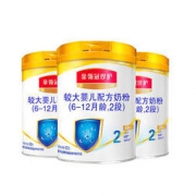 金领冠 伊利(YILI)金领冠珍护较大婴儿配方奶粉 2段(6-12个月适用) 900g*3