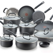 T-fal 特福 Ultimate 红点硬质阳极氧化不粘锅具17件套E918SE