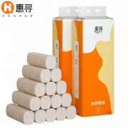 京东极速版：惠寻 实芯卷纸 4层 10卷*2提