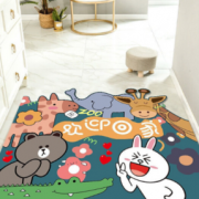 防水防滑！玛特维斯 浴室吸水地垫 欢迎回家 40*60cm
