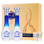YANGHE 洋河 梦之蓝M1礼盒装 52度500mL*2瓶 蓝色经典 洋河官方旗舰店 浓香型白酒