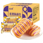 比比赞 紫薯面包 箱装500g