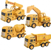 HUIQIBAO TOYS 汇奇宝 惯性滑行玩具 工程车整套4只