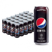 PLUS会员：pepsi 百事 碳酸饮料 细长罐 330ml*24听