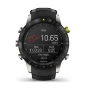 GARMIN 佳明 MARQ-Athlete-领跑者 GPS智能手表 46mm 黑色钛合金表圈 黑色硅胶表带（GPS、心率、气压）