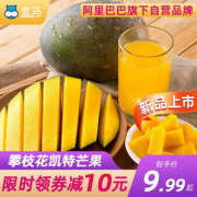 盒马生鲜 四川攀枝花凯特芒果 单果200g 3斤