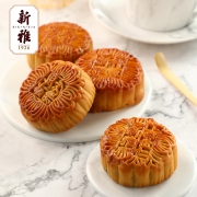 新雅 广式豆沙月饼 100g*4只