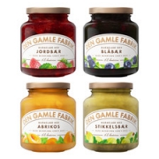 临期特价 丹麦进口 DEN GAMLE FABRIK 大颗粒果酱380g*3瓶