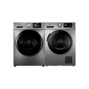 1日0点！Midea 美的 洗烘套装 MG100A5-Y46B+MH90-H03Y（10滚筒+9烘干）