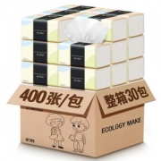 抽纸批发整箱30包 400张大包