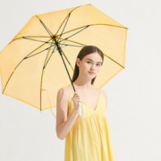 4日0点！高效防水！Beneunder 蕉下 长柄透明雨伞 多色可选