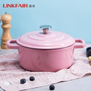 凌丰 珐琅铸铁锅 高密闭性快熟锅  22cm/3.6L
