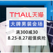 促销活动：天猫 大牌男装 新风尚会场