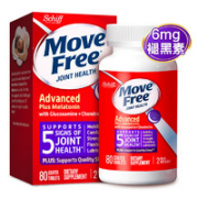 改善睡眠！Schiff 旭福 Move Free 益节 氨糖 褪黑素 紫瓶  80粒
