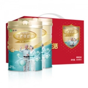 蒙牛 铂金中老年人 0蔗糖高钙奶粉 800g*2罐 礼盒装