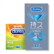 杜蕾斯 延时持久超薄避孕套 10只+螺纹激爽 2只