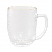 TANGZUN 唐尊 锤纹带把玻璃杯 310ml