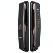 PHILIPS 飞利浦 智能锁指纹锁家用防盗门锁 全自动推拉密码锁电子锁DDL702E 红古铜