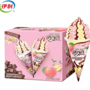 限地区！yili 伊利 巧乐兹 姜撞奶蜜桃乌龙冰淇淋 85g*4支/盒