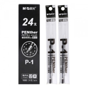 M&G 晨光 1003 黑豹系列P-1水笔芯 0.38mm 黑 24支/盒