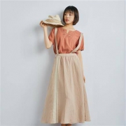 茵曼  亚麻背带裙 1892110939HM322
