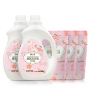 PLUS会员：泊悦生活 樱花果香香氛洗衣液 500ml*5袋