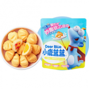 健康营养！小鹿蓝蓝 妙趣软芯曲奇（牛奶蔓越莓）100g