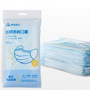 独立包装！奥美医疗 一次性医用外科口罩 100只