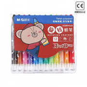 M&G 晨光 AGMX4326 小熊哈里系列 短杆旋转蜡笔 12色
