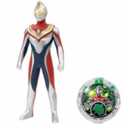 BANDAI 万代 奥特曼儿童玩具男孩动漫周边英雄超人怪兽-水晶转换人偶-戴拿奥特曼BANC69106*2件