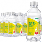 PLUS会员！yineng 依能 蜜柠味 苏打水饮料 350ml*15瓶