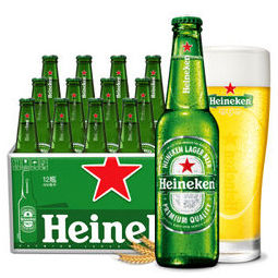 有券的上heineken喜力啤酒500ml12瓶