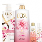 88VIP！LUX 力士 桃花沁香套装（ 洗发水500ml+沐浴露550g +100ml*2）