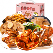 PLUS会员！KINGWUU 精武 鸭脖零食大礼包 爱你三千520g