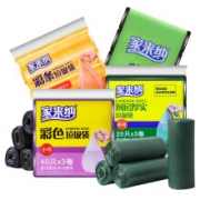 家来纳 垃圾袋 家庭4包组合装 共410只