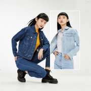 佐丹奴 外套 翻领牛仔夹克外套  05371059