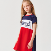 2021年夏季新款！ELLE kids 女童运动风连衣裙